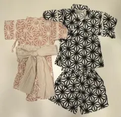 【リンク】petit main 甚平　浴衣　80㎝と100㎝　2セット