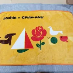 3WAYクレパス柄ブランケット 900mm x 600mm