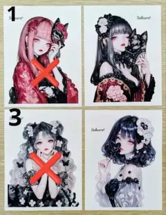 Sakuraꕤ︎︎様　人物ステッカー　女の子