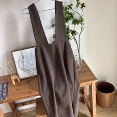 ジャンパースカート ロングワンピース