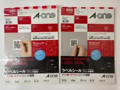 A-one ラベルシール QRコード用 31553未使用＆31551（残356）