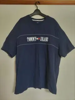 トミージーンズ　ロゴ　刺繍入り　メンズ　半袖　Tシャツ 2XLサイズ