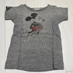 デニムダンガリー ミッキーマウス Tシャツ 110