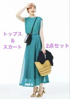 JUSGLITTY ジャスグリッティー　ダブルブレスト テーラードジャケット 紺のサムネイル