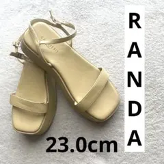 CAMILLE BIS RANDA 厚底サンダル イエロー 23.0cmのサムネイル