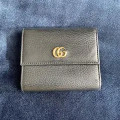 GUCCI/グッチ GGマーモント ブラック 二つ折り財布