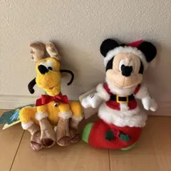 （238）ディズニークリスマス ぬいぐるみバッチ