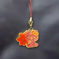 ハローキティ　広島限定　キティちゃん メタルキーホルダー　ストラップ　全長9cm