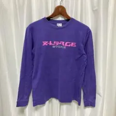 X-LARGE 長袖カットソー M 紫