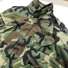 80's ミリタリー カモフラ フィールドジャケット メンズL相当