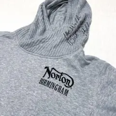 Norton England フーデット パーカー ノートン バイカー 刺繍