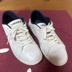 ⭐︎LACOSTE中古品大放出⭐︎LACOSTE ホワイトレザー スニーカー