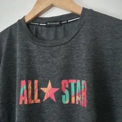 コンバース ALL☆STAR クルーネック半袖Tシャツ マルチロゴ 吸収速乾 Ｌ