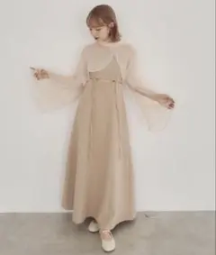 【ZOZO限定ありすコラボ】コラボシアーブラウスワンピースセット