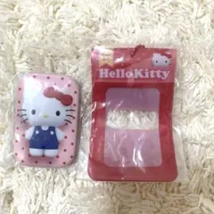 サンリオキャラクターズ スクエア缶バッジ＆カバー ハローキティ