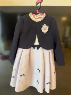 美品 CHOPIN 120フラワージャガードアンサンブル 入学式 結婚式