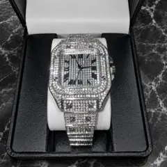 iced out watch Moissanite