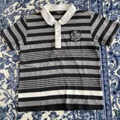 COMME CA ISM ストライプポロシャツ 120A