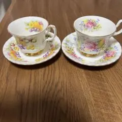 ロイヤルアルバートカップソーサー２客セット