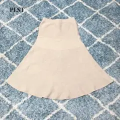 プラステ ニットフレアスカート(M)ウエストゴム 上品　オフィスカジュアル　大人