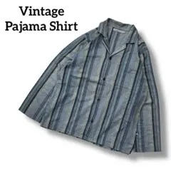 ユーロ古着　ラファイエットオム　ヴィンテージパジャマシャツ　マルチストライプ