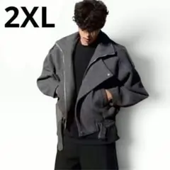 新品タグ付き✨ Marswort ウール混 ショートコート グレー 2XL