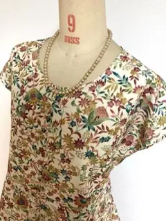 ひろみ様専用着物リメイク　ワンピース　新品　合繊　ストール　小物いれ付