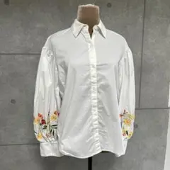 【美品】kate spade ケイトスペード　刺繍ブラウス　白