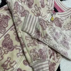 レア♡ベロアラメミニ総柄ジャンパー110サイズ