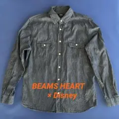 BEAMS HEART ×Disney デニムシャツ　男児　キッズ サイズM