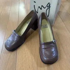 ing パンプス 本革　ブラウン 23.5cm 日本製のサムネイル