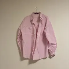 ピンクストライプシャツ