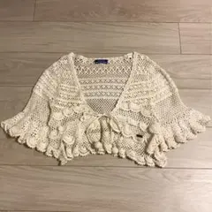 BURBERRY BLUE LABEL ボレロ　カーディガン　白