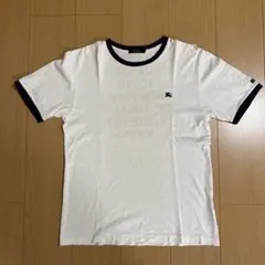 BURBERRY black label ワンポイントロゴ リンガーTシャツ