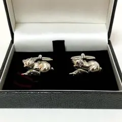 キツネカフス カフスボタン カフリンクス シルバーカフス