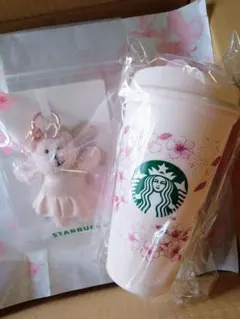 ❤スターバックス SAKURA2026キーチェーン＆リユーザブルカップセット♪❤