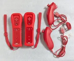 Wiiリモコンプラス ヌンチャク アカ