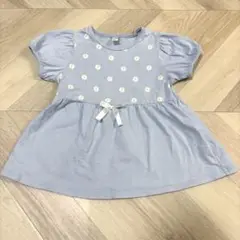 花柄水色Tシャツ アプレレクール