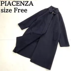 希少★PIACENZA ピアチェンツァ ロングコート カシミヤ100％ Freeのサムネイル