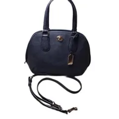 美品 コーチ 2way レザー ショルダー&ハンドバック 収納袋付 黒 B478