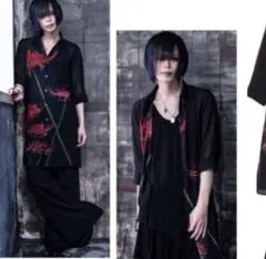 【美品】CIVARIZE シースルーフラワーロングシャツ 彼岸花のサムネイル