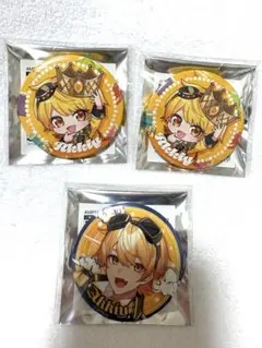 AMPTAK海賊団×レインボーロード中88% 缶バッジ　あっきぃくん　3個セット