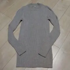 無印良品　首のチクチクを抑えた太リブ　ハイネック洗えるセーター（欧米サイズ）