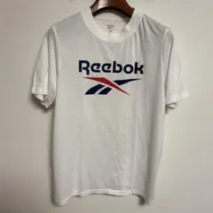Reebok リーボック ロゴプリント Tシャツ ホワイト XL