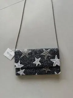 【最終お値下げ】【新品未使用】NINA ビーズ スター柄クラッチ
