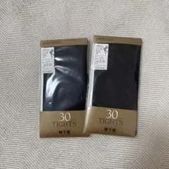 靴下屋 30デニール プレミアムタイツ M-L 2足セットのサムネイル