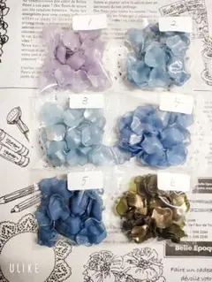 ❤30個150円手染め&スプレー塗装花びらビーズ❤