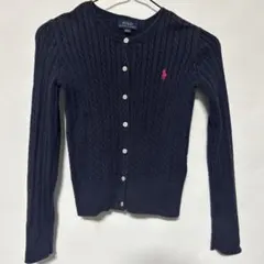 Polo Ralph Lauren ネイビー カーディガン M(8-10)
