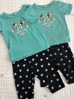 Disney baby ディズニーフレンズ パジャマ 90 100 お揃いセット