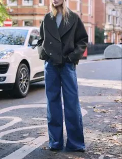 ZARA ショート丈ダブルブレストコート S